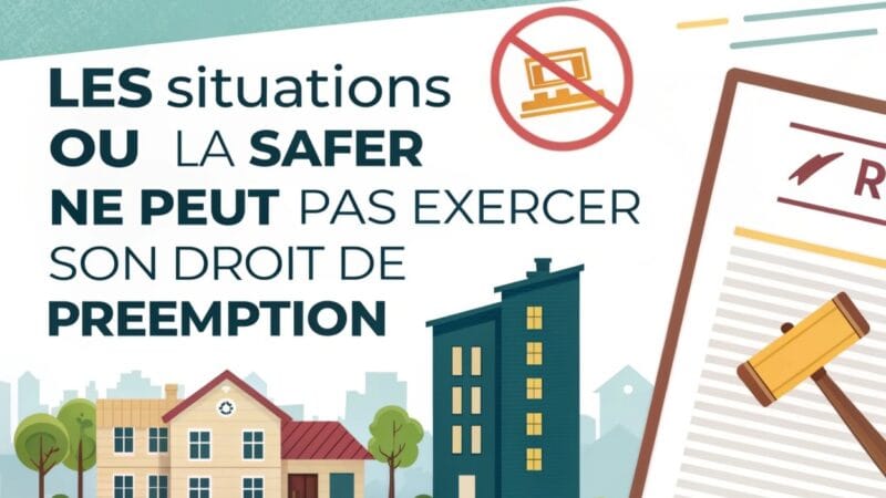 Les situations où la SAFER ne peut pas exercer son droit de préemption