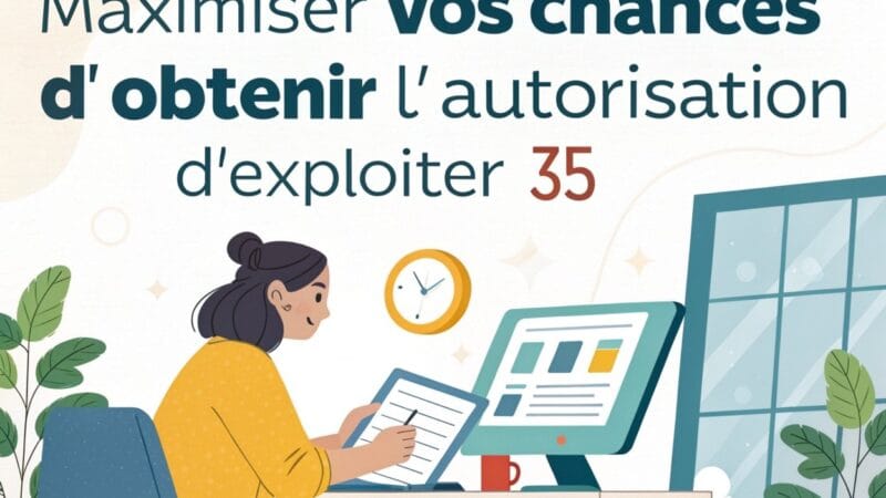 Maximiser vos chances d’obtenir l’autorisation d’exploiter 35