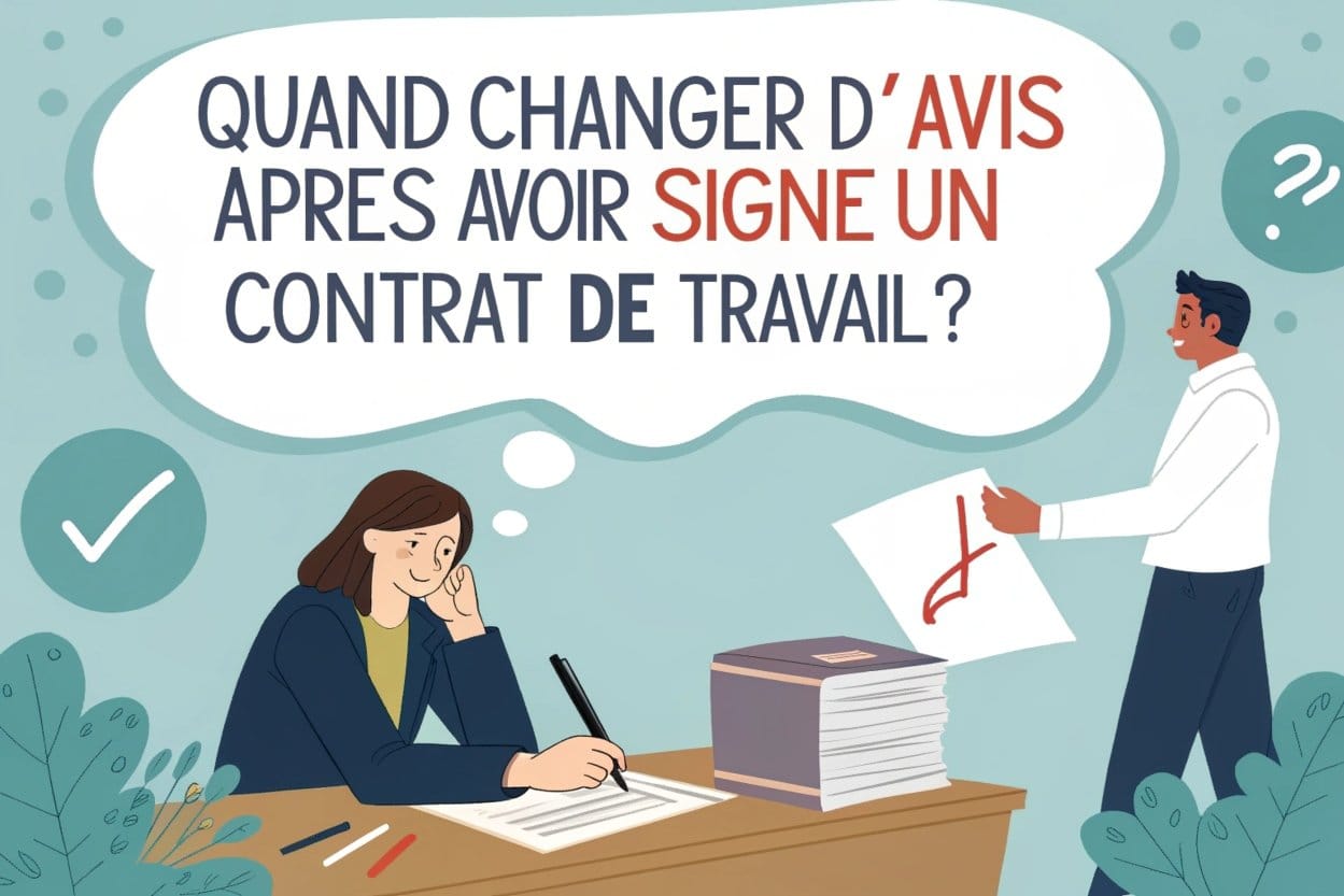 Quand changer d’avis après avoir signé un contrat de travail ?