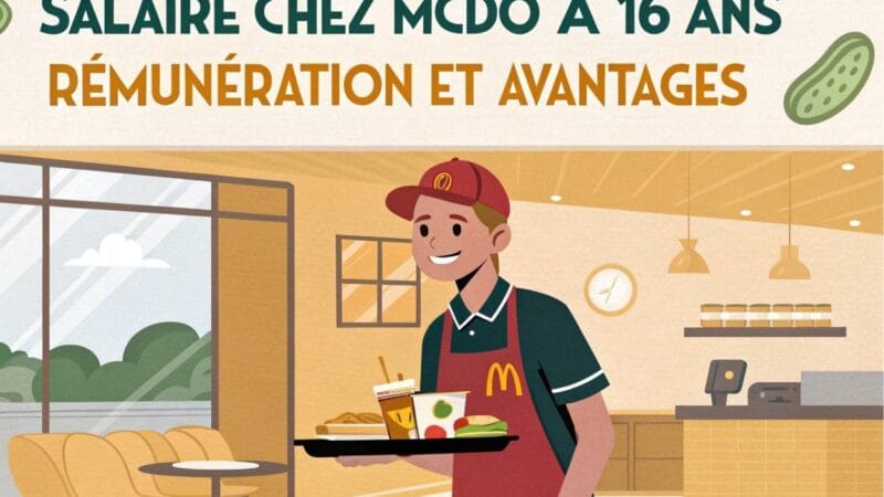 Salaire chez McDo à 16 ans : rémunération et avantages