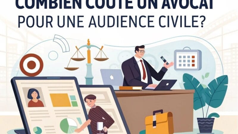 Combien coûte un avocat pour une audience civile ?