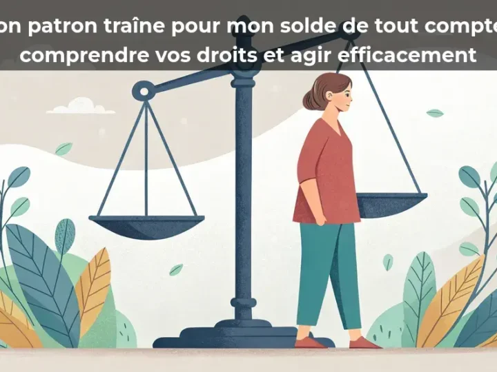 Mon patron traîne pour mon solde de tout compte&nbsp;: comprendre vos droits et agir efficacement