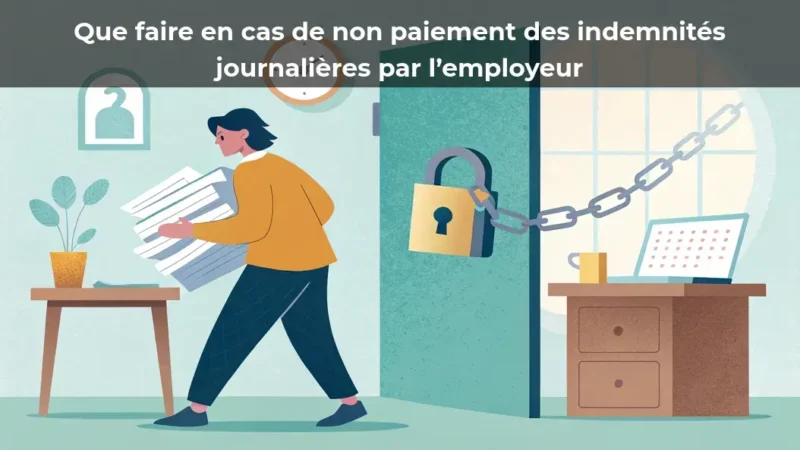 Que faire en cas de non paiement des indemnités journalières par l’employeur
